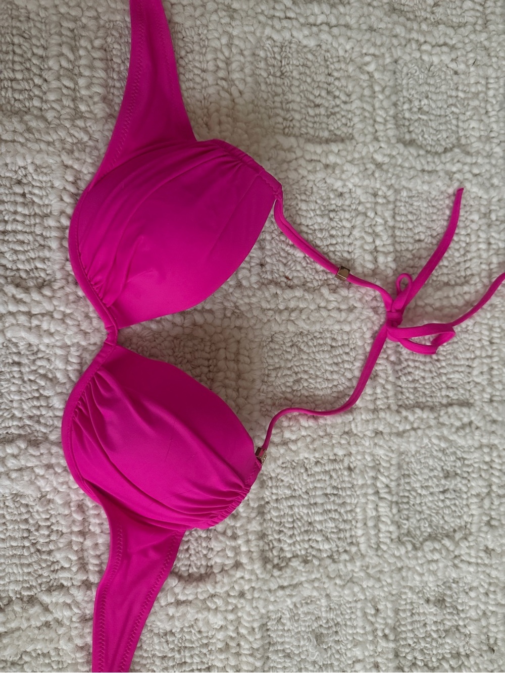 Victoria's Secret padded push up Hot Pink Bikini Top 32c